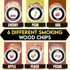 Cuspy Cocktail Smoker Kit with Torch – 6 Flavor Wood Chips