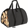 Black Canvas Log Carrier